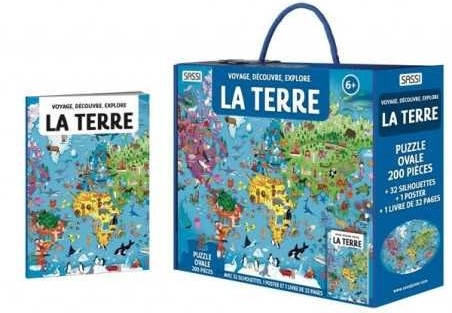 Coffret livre et puzzle La Terre - Sassi